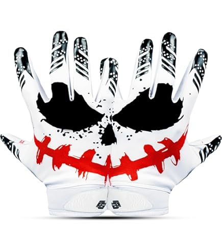Battle Football Gloves Clown Football Gloves Tacky Grip Football