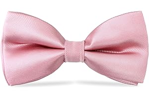 Mens Classic Pre-Tied Bow Ties - Adjustable Silk Formal Tuxedo Wedding Bowtie by WELROG