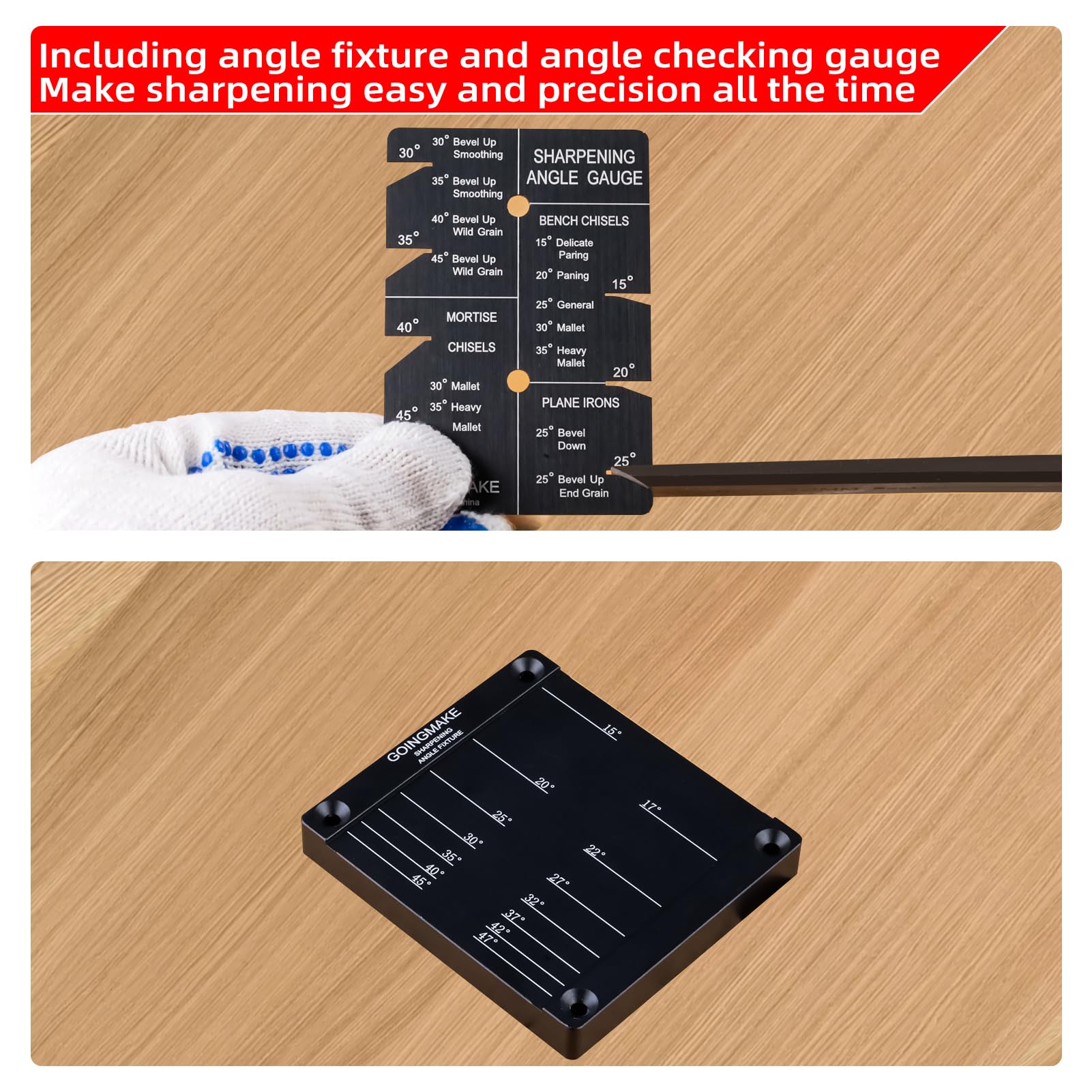 Mua GOINGMAKE Honing Guide System Chisel Sharpening Kit for Woodworking ...