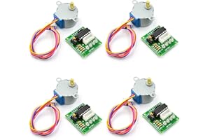 WWZMDiB 28BYJ-48 ULN2003 5V Stepper Motor and Driver Board kit Compatible with Arduino Raspberry Pi (4 Pcs)