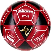 Mikasa FT5A-BKR-W Goal Master Soccer Ball, Black/Red, Size 5(FIFA Quality/Footvolleyball)