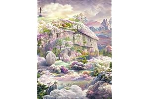 LUNYLOER Diamond Painting, 5D Landscape Diamond Painting Art Kits for Adults, DIY Full Drill Embroidery Cross Stitch Crystal Rhinestone Paintings Pictures for Home Wall Art Decor 12 X 16 Inch