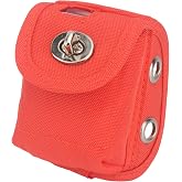 Transponder Mounting Pouch for Racing Responder Device Orange 1-Pack | Waterproof orange nylon bag with observation window, Can be Fixed on The Frame, Universal Device Mount Bag