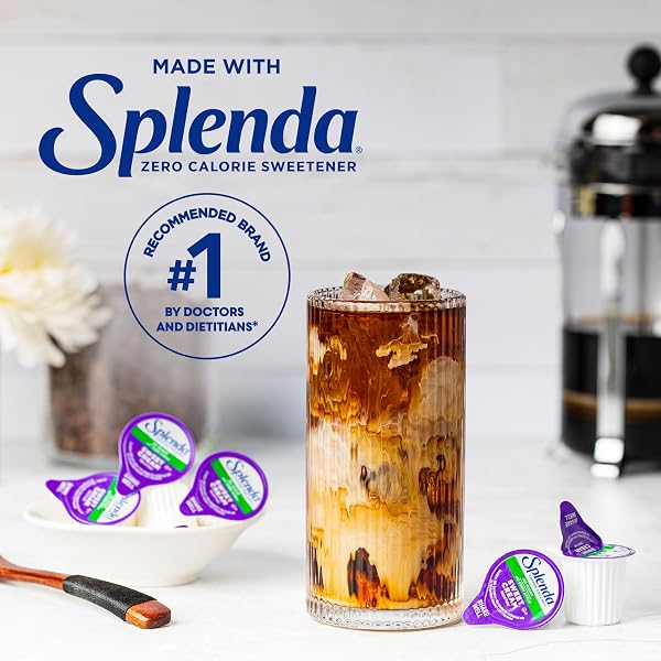 SPLENDA SINGLE SERVE COFFEE CREAMER CUPS, SUGAR FREE SWEET CREAM, 48 COUNT
