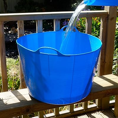 Red Gorilla Gorilla Tub 38L Large Flexible Blue Trug Bucket Multi-Purpose SP42