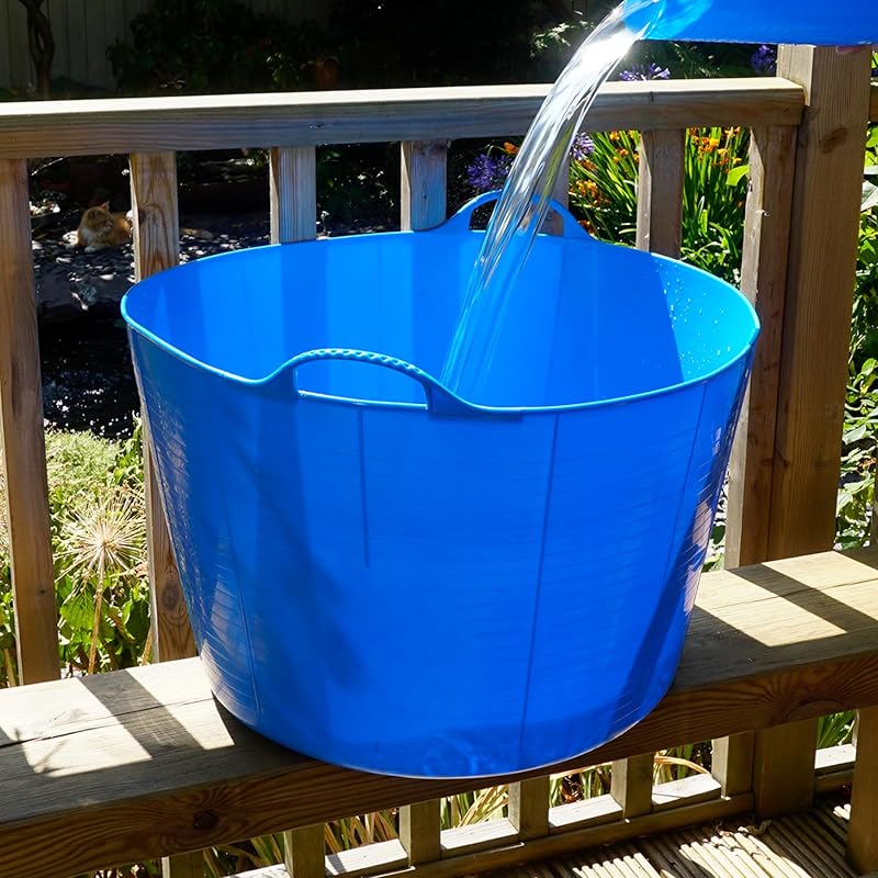 Red Gorilla Gorilla Tub 38L Large Flexible Blue Trug Bucket Multi-Purpose SP42