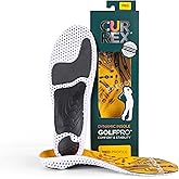 CURREX GolfPro Insoles for Golf Shoes – Arch Support Inserts to Improve Balance, Stability, Comfort & Performance, Help with Foot & Heel Pain Relief – for Men & Women – Medium Arch, Large