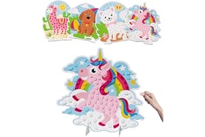 Little Jupiter DIY EVA Foam Scene - Makes 4 Paper Craft Art Pieces for Boys & Girls 3-5 yrs Old - Toddler Arts and Crafts - Foam Crafts for Kids - Art and Crafts for Kids Ages 3-5 (Set 1)