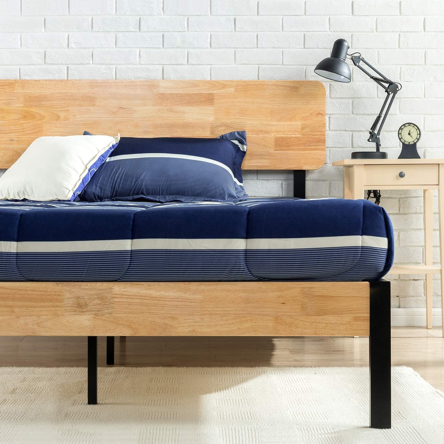 Best platform bed frame mid century queen