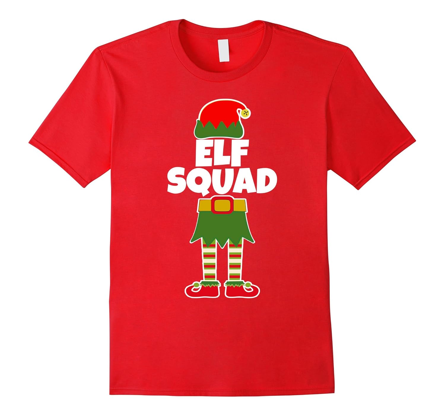 Elf Squad Christmas Family Santa Holiday T Shirt Top-ANZ