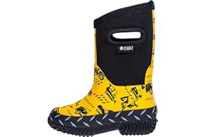 OAKI Kid's Neoprene Rain Boots, Snow Boots, Muck Boots