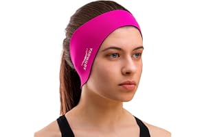 AqtivAqua Swimming Headband - Swim Ear Band Protection Cover - Swim Headband for Kids Adults Men Women Infant Toddlers, Hair Guard - Keep Ear Plugs in