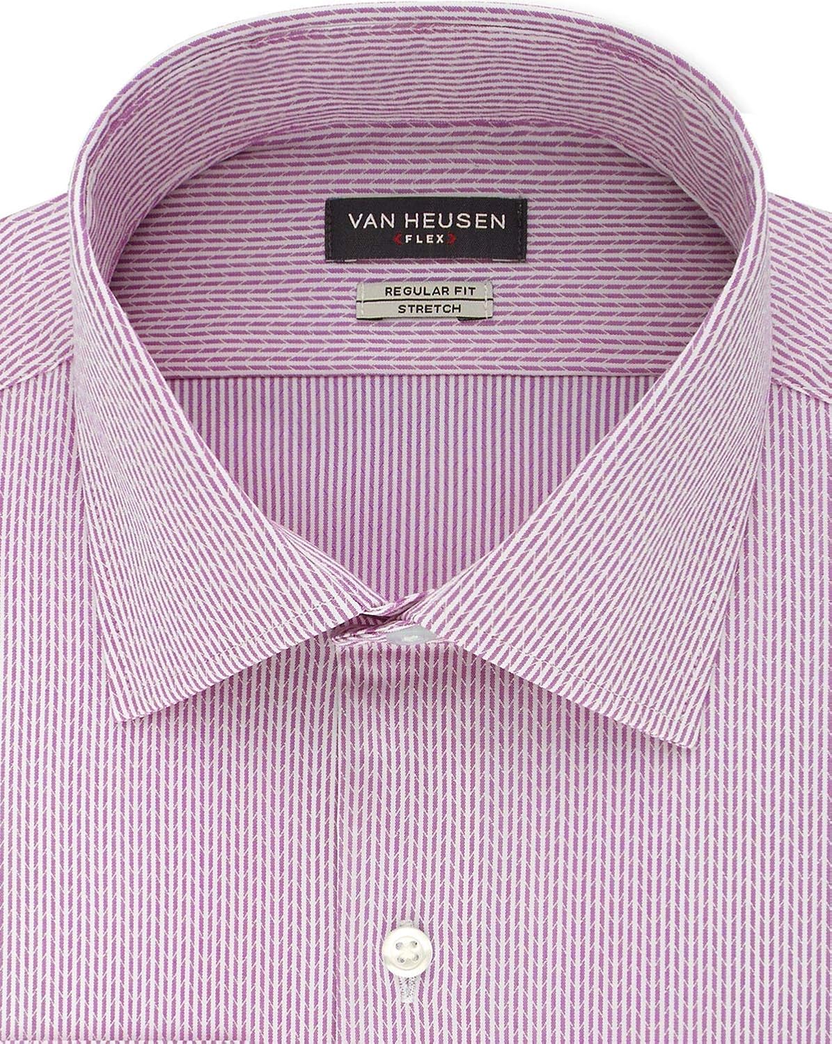 van heusen purple dress shirt