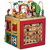 Battat - Activity Cube With Farm Theme - Educational Wooden Toys For Toddlers And Kids - 1 Year +