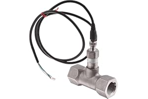 Gems Sensors FS-600 Series Stainless Steel 316 Flow Switch, Straight, Thermal Dispersion, 0.97 gpm Flow Setting, 1" NPT Female