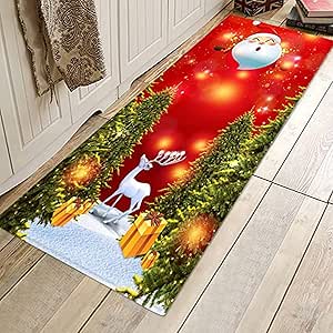 Lhl Alfombras De Navidad Alfombras De Baño Y Alfombras Papá Noel Y