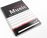 Silvine A4 Music Manuscript Book 12 Stave 100 Pages Printed 12 Stave view 2