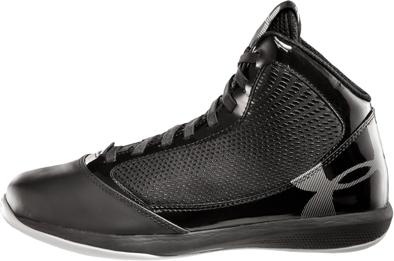 Under Armour Jet, Baskets pour Homme Noir Silber/Gelb Noir, 41 EU