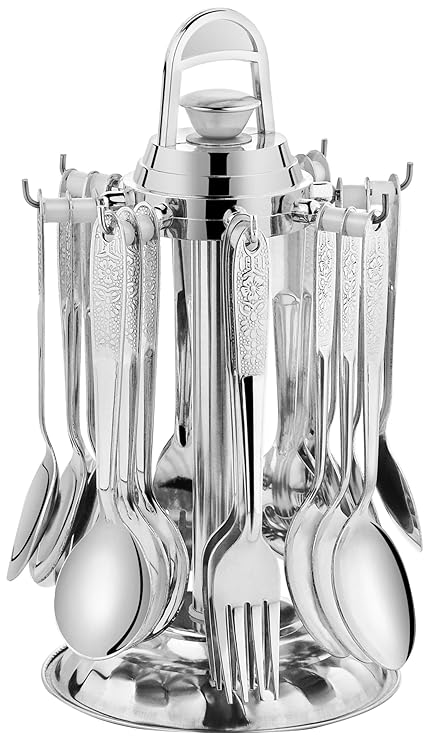 POG Sweety Designer Stainless Steel Cutlery Set, Silver
