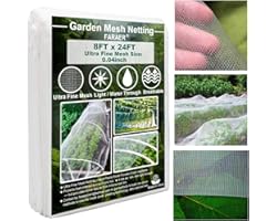 Ultra Fine Garden Mesh Netting, Plant Covers 8'x24' Garden Netting for Protect Vegetable Plants Fruits Flowers Crops Greenhou