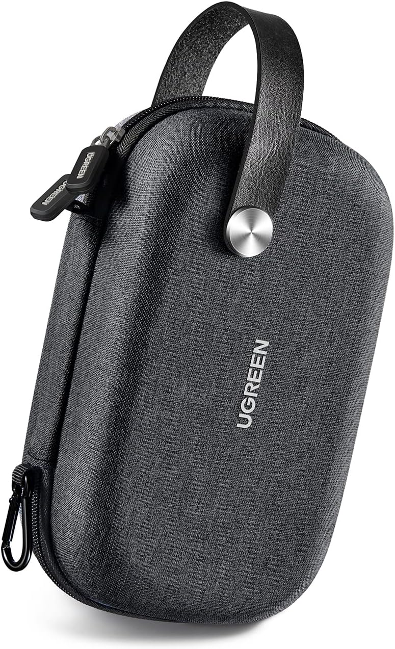 UGREEN Travel Accessories Bag Portable Cable Organiser Hard Case Black