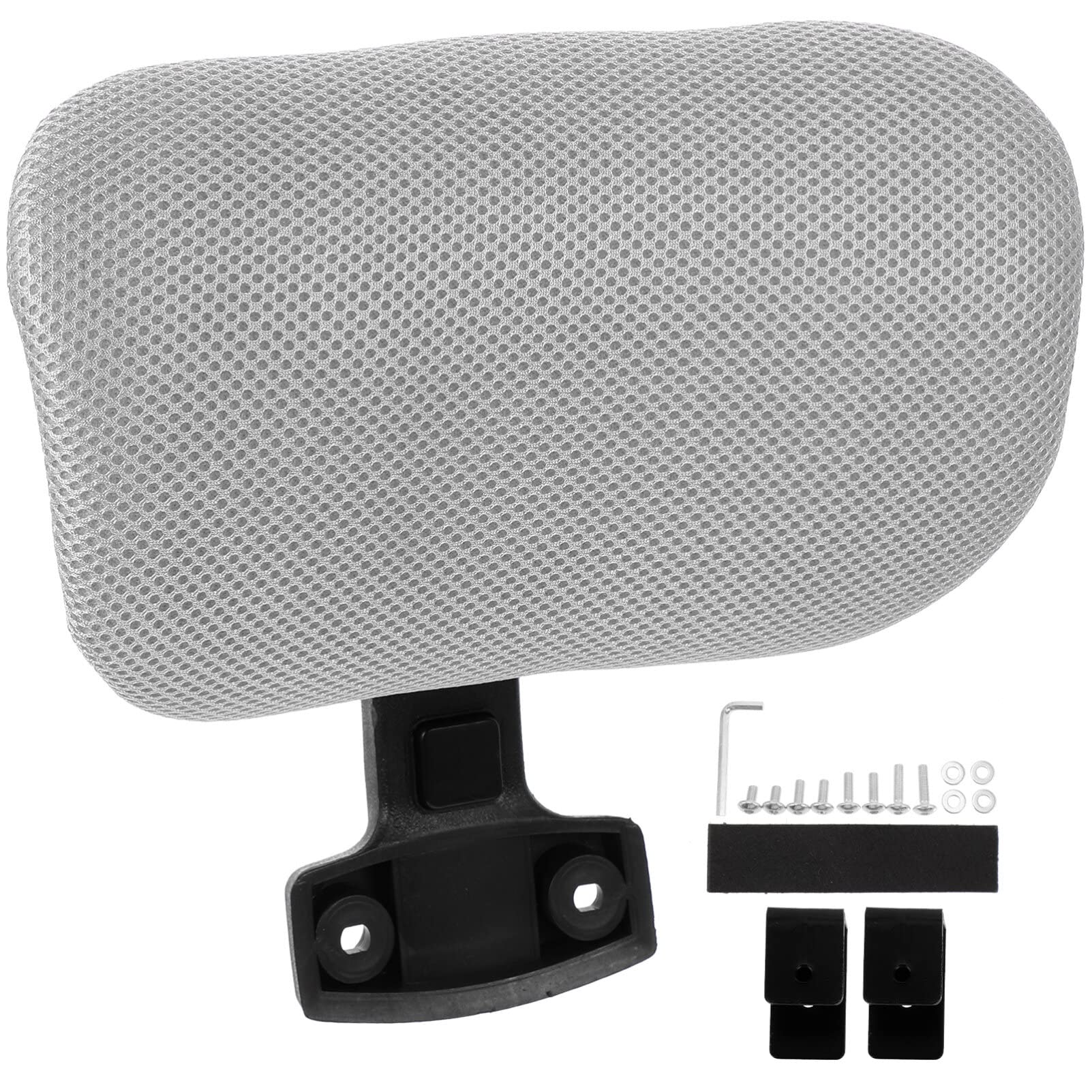 Office Supply Head Rest Office Chair Cushion Adjustable Mesh Headrest Attachment Universal Neck Cushion for Office Chair(Grey-2.6) Height Adjustable Chair Headrest