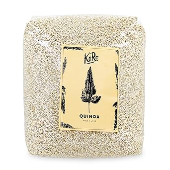 KoRo | BIO Quinoa Weiß | Weißes Quinoa Aus Kontrolliert Biologischem Anbau | Natürlich Glutenfrei | 2kg Vorteilspack