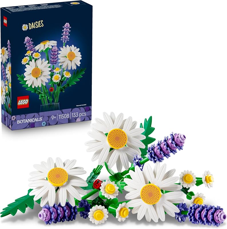 Botanicals Marguerites - Bouquet de Fleurs Artificielles - Marguerites & Lavande - Décoration Chambre d'enfant DIY - Cadeau d'anniversaire pour Fille 9 Ans ou Adulte Passionné.e de Plantes 11508 — photo 1 sur 8