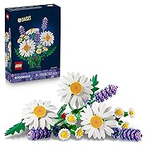 LEGO Botanicals Margherite – Idea Regalo Festa della Mamma – Bouquet di Fiori Artificiali con Margherite Finte e Lavanda – Decorazione per Camera da Letto – Regalo di Compleanno per Bambine 9+ 11508