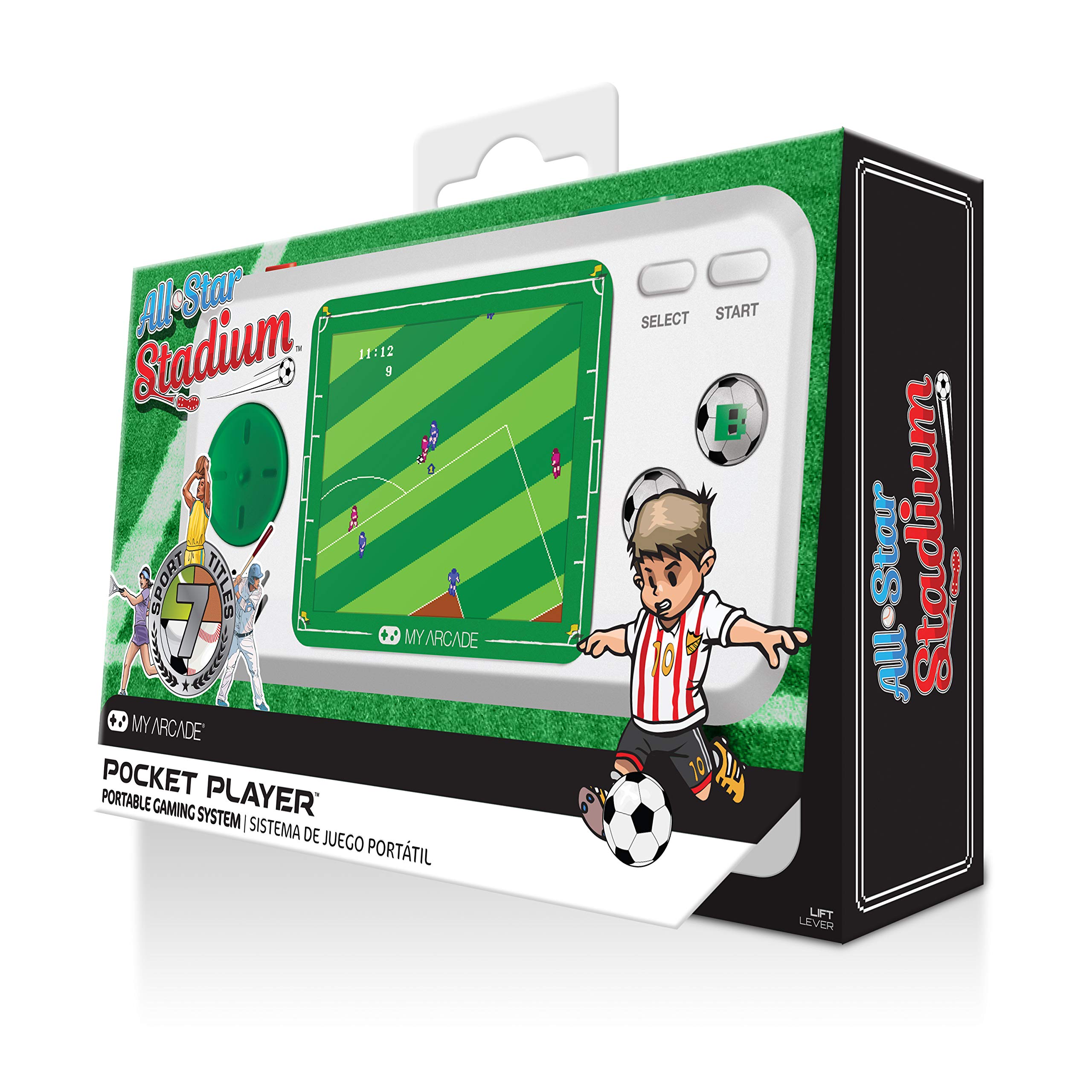 My Arcade All-Star Stadium Pocket Player - Collectible Handheld Game Console with 7 Games (DGUNL-3275)