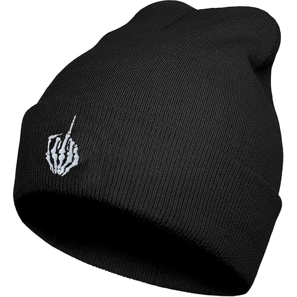 Amazon.com: SHUNLCD Skull Goth Knit Beanie Hats for Men and Women