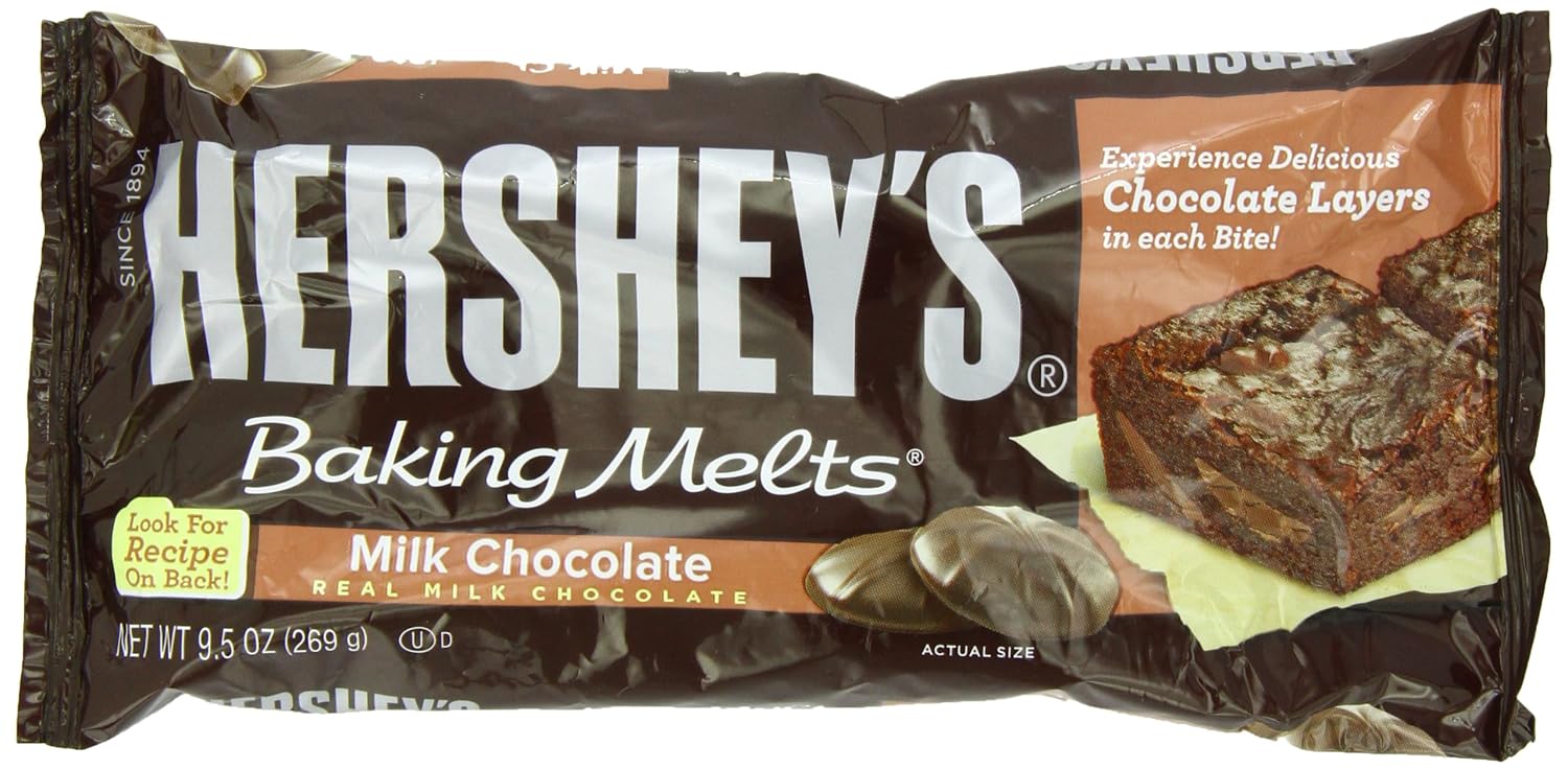 Hershey's baking melts Milk chocolate (034000061822)