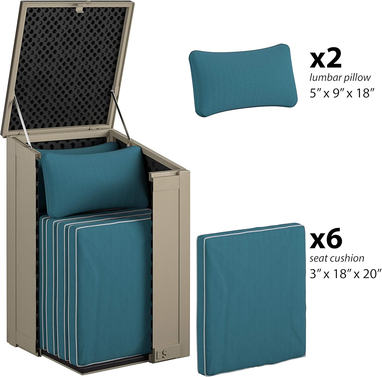 Cosco Outdoor Living 88333BTN1E, Large Lockable Package Delivery and Storage Box, 6.3 Cubic feet, Tan BoxGuard - - 