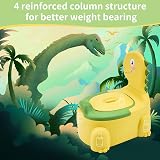 Glenmore Dinosaur Toddler Potty Training Chair with Lid Yellow view 6