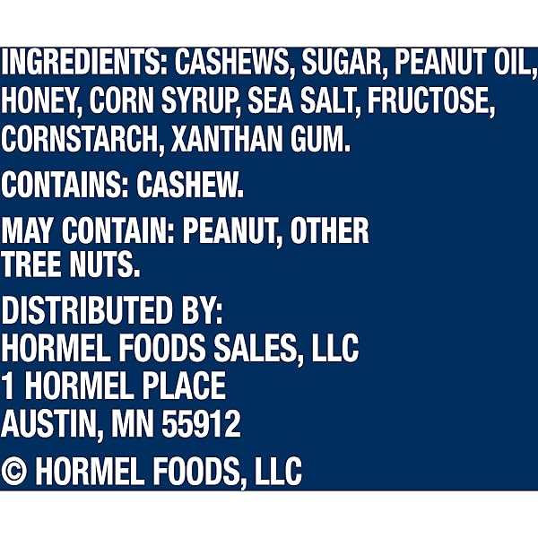 PLANTERS DELUXE HONEY ROASTED WHOLE CASHEWS, PARTY SNACKS, PLANT-BASED PROTEIN, 2 OZ BAGS (PACK OF 15)