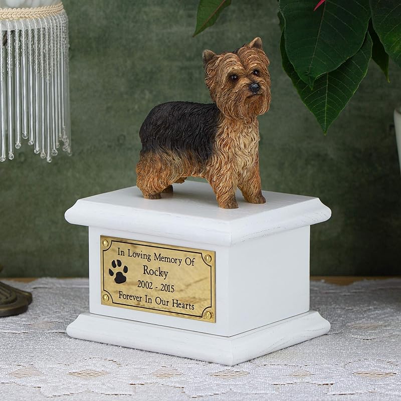 yorkie cremation urn