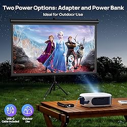 Projector with WiFi and Bluetooth, 1080P Full HD
