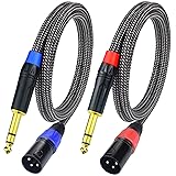 Ihurllu Balanced 1/4" TRS to XLR Male Patch