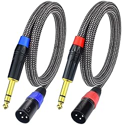 Ihurllu Balanced 1/4" TRS to XLR Male Patch
