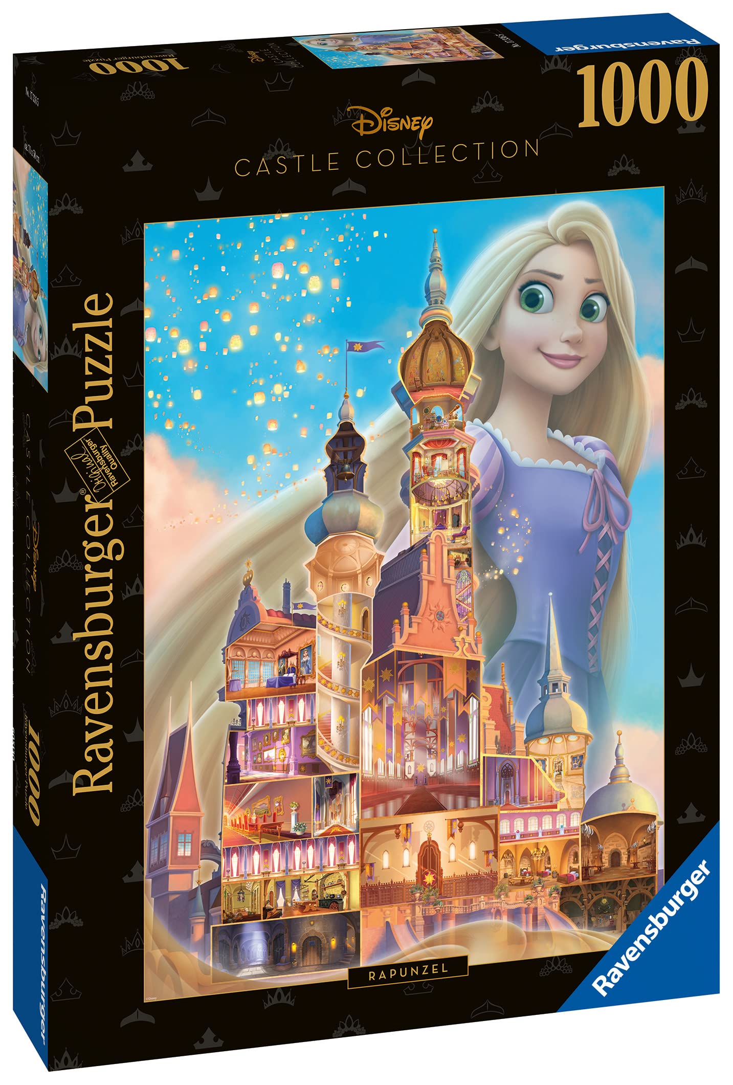 Ravensburger Disney Castles Rapunzel 1000 Piece Jigsaw Puzzles for Adults and Kids Age 12 Years +