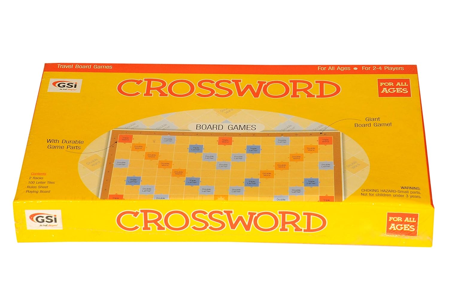 GSI Scrabble Crossword Board Game With Laminated PVC Board