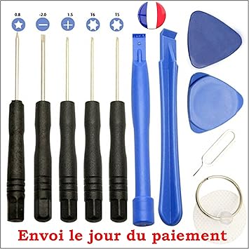 Kit 11 En 1 Outils Reparation Tournevis Triwing Iphone 7 7 Plus 0 6mm Amazon Fr High Tech