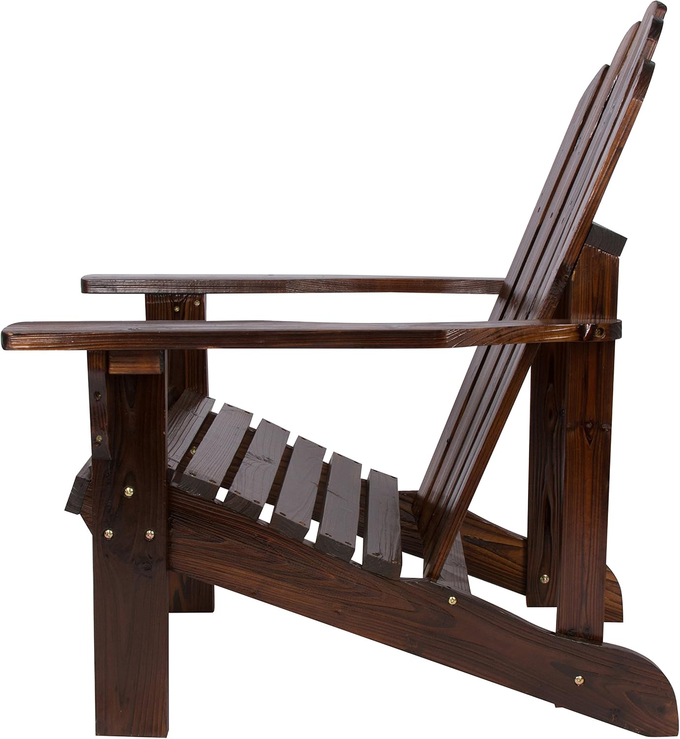 Shine Company Inc. 4618BB Marina Adirondack Chair, Burnt Brown : Adirondack Chair Resin : Garden & Outdoor