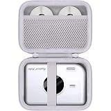 Aenllosi for Phomemo A30 Label Printer Hard Case, Phomemo A30 Mini Label Maker Machine Organizer, White (Case Only)