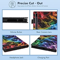 Dteck Wallet Case for Galaxy Tab S10+/S9+/S7