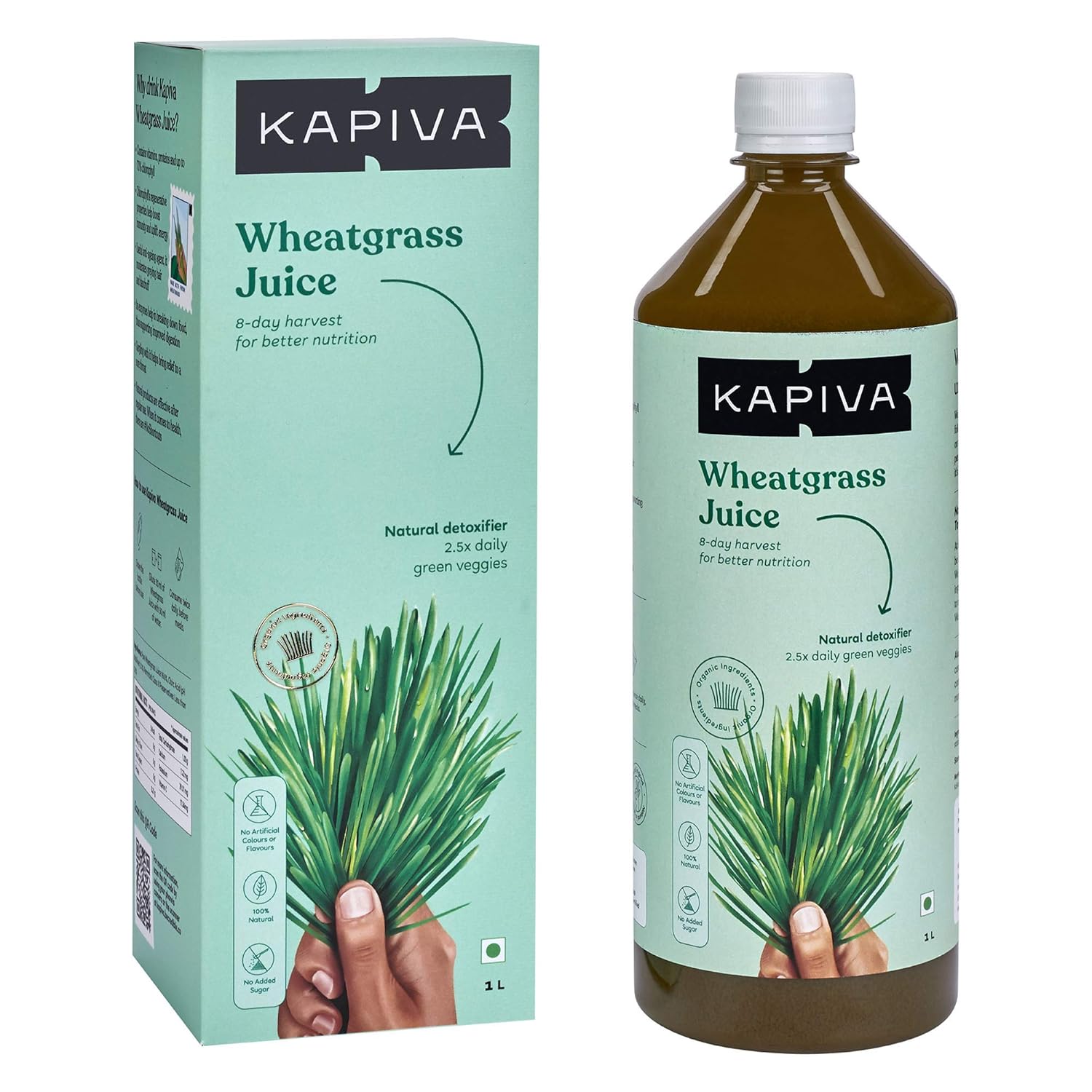 Buy Kapiva Wheatgrass Juice 1L Ayurvedic Juice for Detoxification