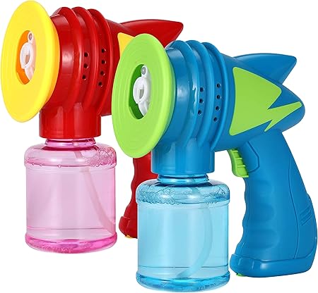 Amazon.com: WisToyz Automatic Bubble Guns with Bubble Solution Refill, Bubble Machine for Kids 