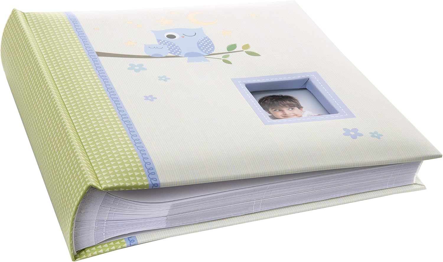 Kusso Childrens Photo Album Blue Sleepy Owl Design 200 Photos 6x4 Inch / 10x15cm Personalise with a Favourite Photo for Babies Toddlers and Kids - Image 4