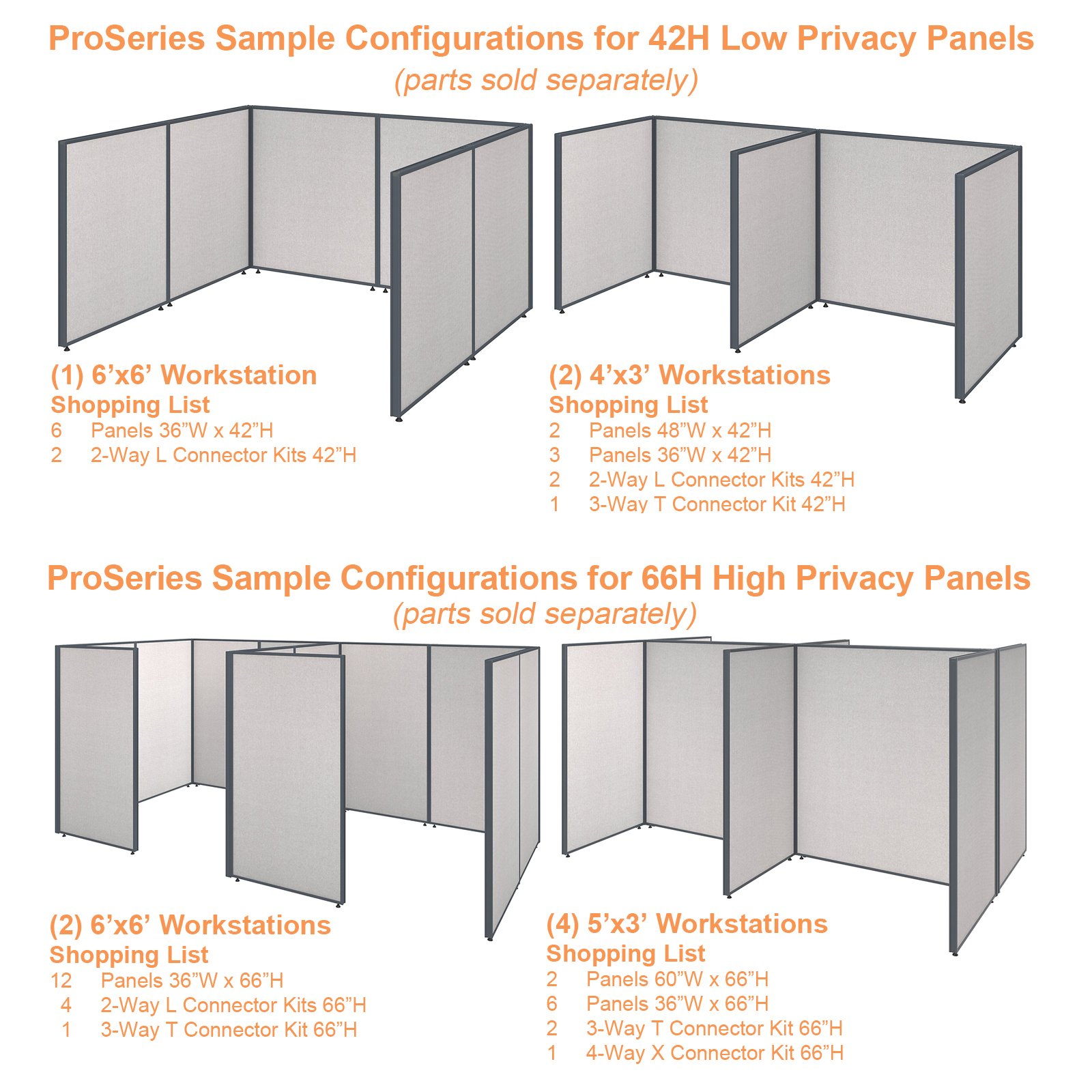 Office Partition Walls "ProSeries 66Hx36W" Office Divider Buy Online