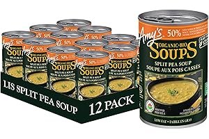 Amy’s Kitchen Organic Split Pea Soup, Light in Sodium — Gluten-Free, Dairy-Free, Lactose-Free, Soy-Free, Corn-Free, Tree Nut-